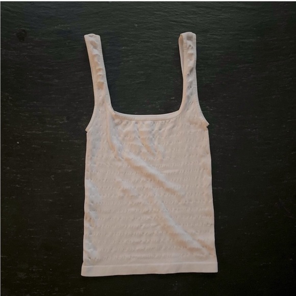 Free People] White Square one seamless Cami Top - Picture 7 of 11
